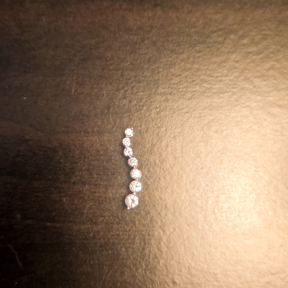 Diamond necklace charm